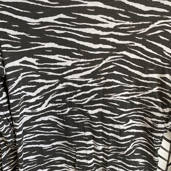 All Saints Mock Turtleneck in Zebra Print - Picture 3 of 5